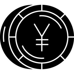 Japanese Yen Coin Icon