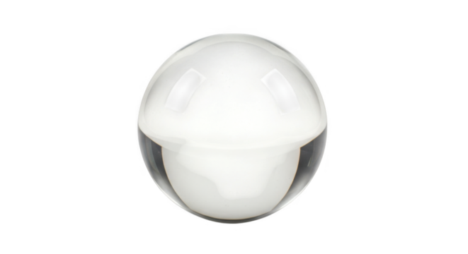 Clear Crystal Ball PNG Image for Creative Projects and Design - Powered by Adobe