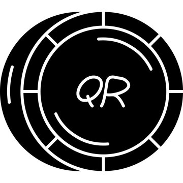 Qatar Qatari Riyal Coin Icon