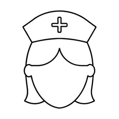 nurse head with cap 