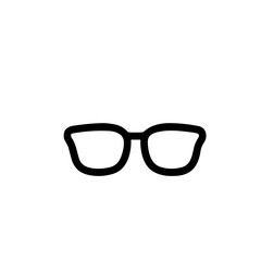 Fototapeta premium Simple Outline Style Eye Glasses Spectacles Frame Optical Accessory Icon