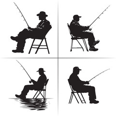 fisherman with fishing rod