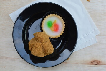 chocolate chip cookies on plate