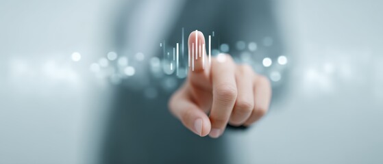 Digital interaction user engaging touch technology modern office visual content minimalist environment close-up perspective