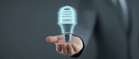 Innovative idea generation business environment digital concept modern technology futuristic perspective