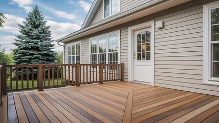 Stunning Composite Deck Design for Home Exterior