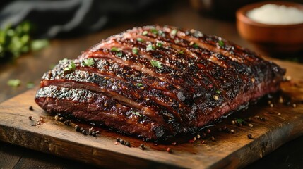 A slow-cooked dish with tender meat and flavorful gravy