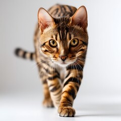 Bengal Cat Walking Forward