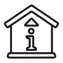 Information Point line icon