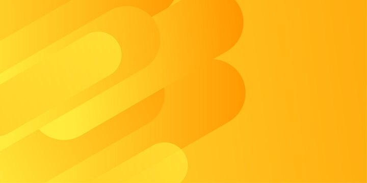 Vibrant abstract background with modern rounded shapes and a smooth yellow to orange gradient, ideal for creative projects and digital designs.