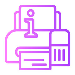 Printing gradient icon