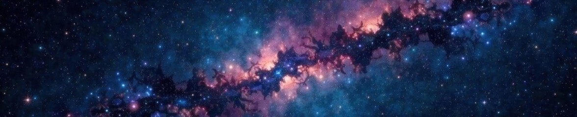 Naklejka premium Bright Auriga constellation dominates dark, star-studded night , starscape, universe