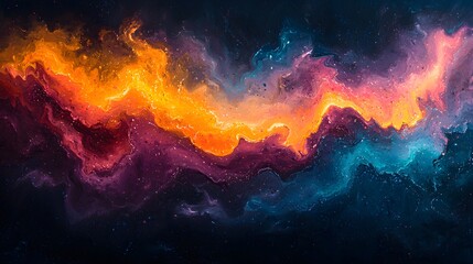 Colorful Nebula Abstract Background