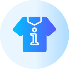 Tshirt gradient icon