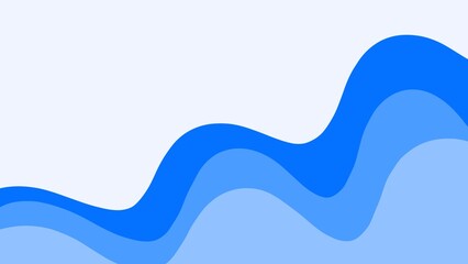 Abstract background with pastel ocean blue waves