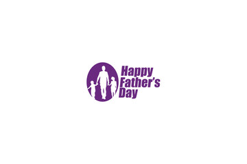 happy father and son vector illustration logo design image
