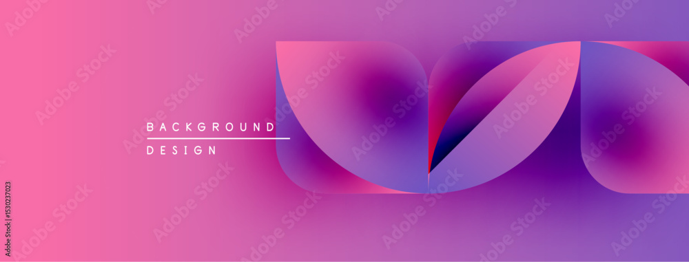 Poster abstract flowing shapes, vibrant pinks, purples create modern background. smooth gradients suggest m