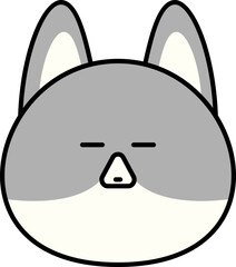 Cute Animal Outlined Illustration Element