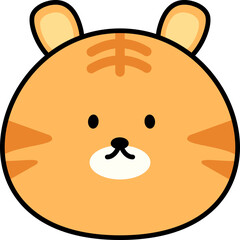 Cute Animal Outlined Illustration Element