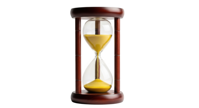 Time is Precious Hourglass Timer Transparent Background PNG Image