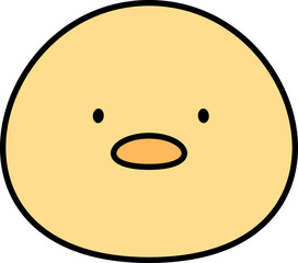 Cute Animal Outlined Illustration Element