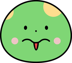 Cute Animal Outlined Illustration Element