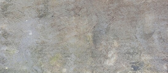 Grey Concrete Surface with Wavy Stains Texture