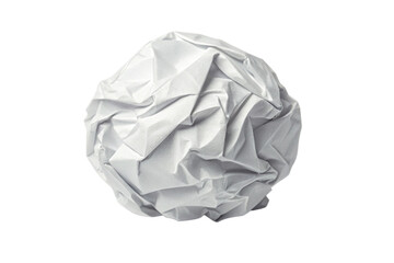 Fototapeta premium Crumbled Paper Ball Texture, Abstract, White, Waste, Recycle