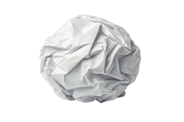 Crumbled Paper Ball Texture, Abstract, White, Waste, Recycle