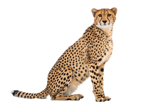 Majestic Cheetah A Stunning Close-Up Portrait of an African Wildcat