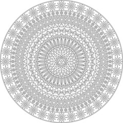 Adult Mandala Coloring Activity Art