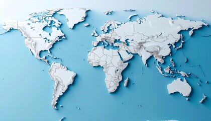 Abstract Sea Routes Map, Professional