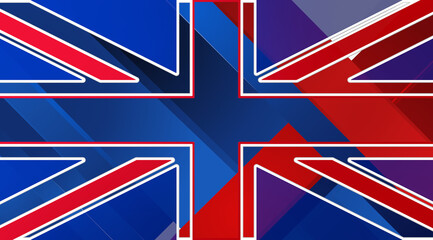 UK United Kingdom flag color design style background element