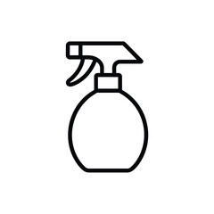 Spray Bottle Icon Cleaning Disinfecting or Gardening Tool Outline
