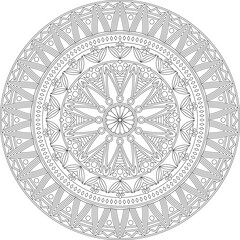 Abstract Adult Coloring Page Vector Art