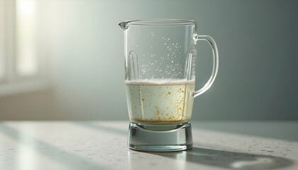 Preparing Drink in Blender on Countertop Still Life
