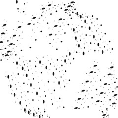 Seamless pattern with small dots or dashes. inimal irregular tossed tiny dots pattern. Memphis style background with small dashes. Regular rain motif. Black doodle ornament. Vector illustration