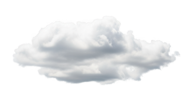 Isolated Fluffy Cloud Image PNG Perfect for Graphic Design and Compositing