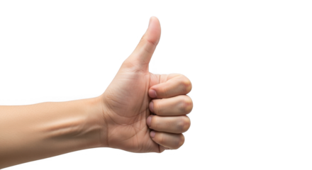 Isolated Hand with Thumbs Up PNG Image for Graphic Design
