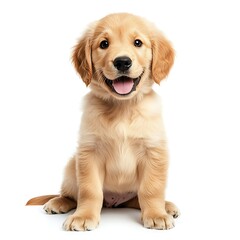 Adorable Golden Retriever Puppy Smiling
