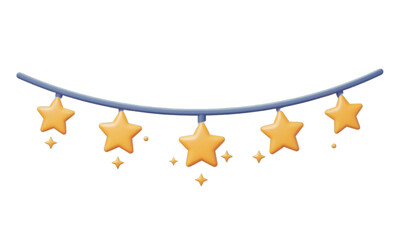 golden stars isolated on white