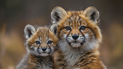 Fototapeta premium Cute Healing Animals Collection: Watercolor Hand-drawn Style Kittens Puppies Rabbits Pandas & Adorable Pets, Perfect for Children's Books, Phone Wallpapers, Posters, Creative Merchandise & Social Medi