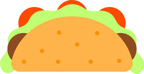 Fast Food Flat Illustration Element