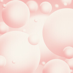 Abstract 3D Bubble Background – Soft Colors Gradient with Floating Spheres