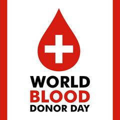 World Blood Donor Day Campaign Poster Design