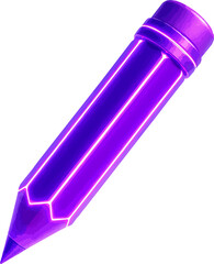 blue pencil isolated on white