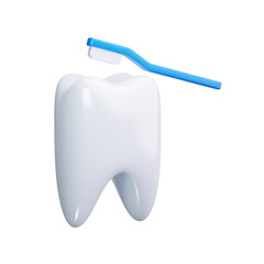 dental hygiene 3d render icons