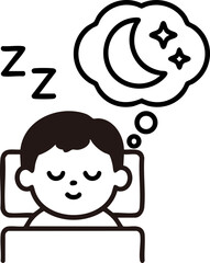 잠자는 사람 아이콘