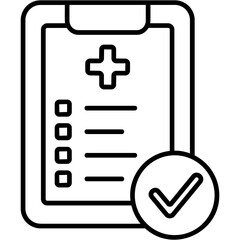 Fototapeta premium Medical Checkup Icon
