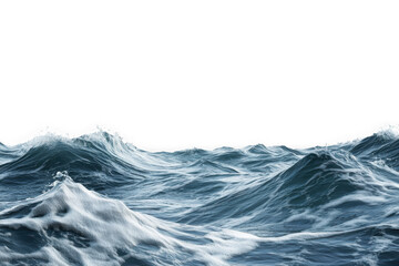 Fototapeta premium Ocean waves png realistic sea water surface ripple effect blue water wave illustration stock image graphic element isolated on transparent background